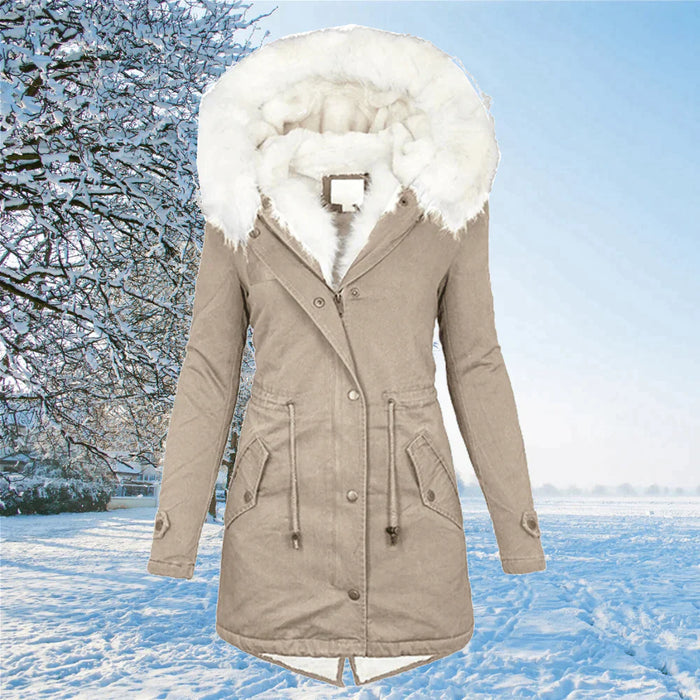 WinterWonder | Winterjas Dames | Bontkraag Jas | Perfecte Pasvorm | Stijlvol en Comfortabel